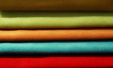 Multi color chenille tissue samples Fabric texture backgroundの写真素材