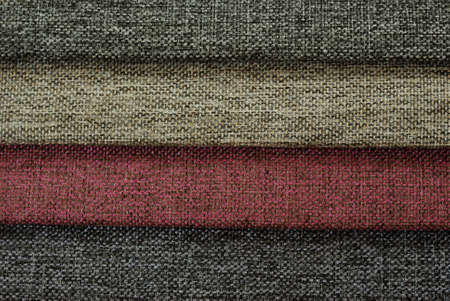 Multi color sackcloth fabric textile background textureの写真素材
