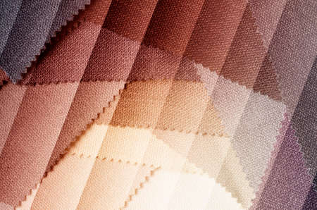 Bright abstract graphic background with gunny textile samples. Good for advertising backdrop.の写真素材