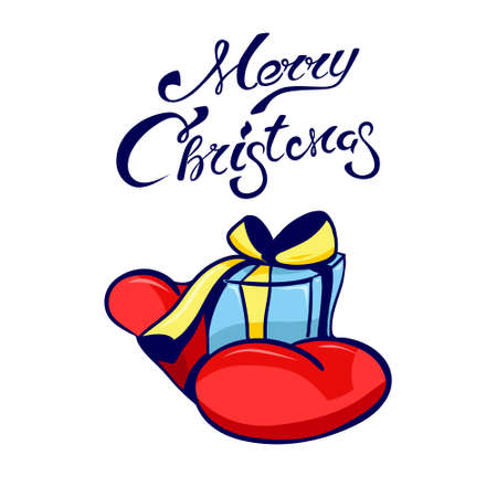 Christmas greeting card design concept.のイラスト素材