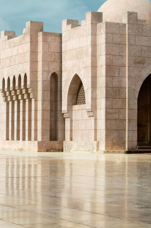 The Yard of Mosque El Mustafa in Sharm El Sheikh. Egypt.の写真素材