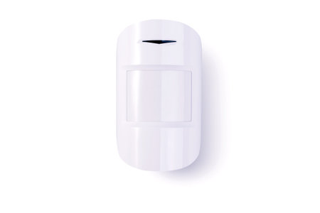 Motion sensor against a white background. Security equipment.の写真素材