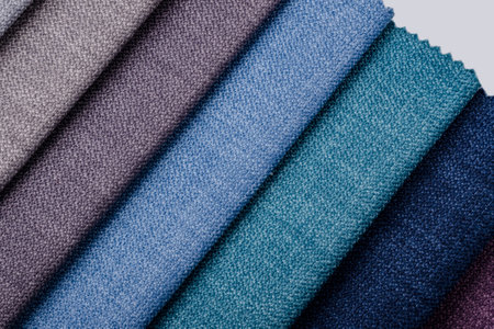 Bright collection of gunny textile samples. Multicolor Fabric texture background. Multicolor Fabric texture background.の写真素材