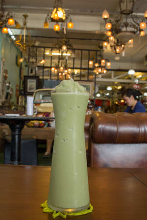 green tea smoothiesの写真素材