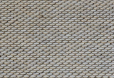 roof tiles background texture in regular rowsの写真素材