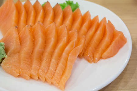 fresh salmon filletの写真素材