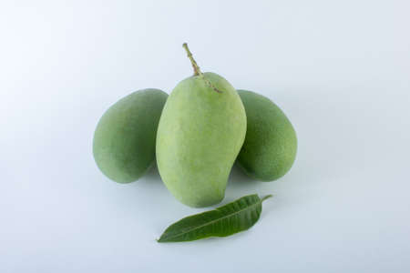 mangosteen on white backgroundの写真素材