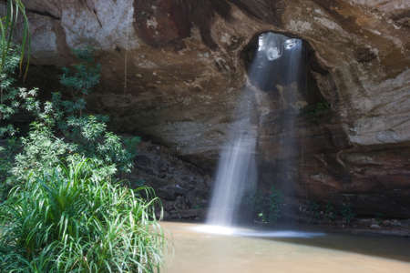Sang Chan Waterfall, Ubon Ratchathani, Thailandの写真素材