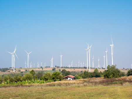 wind turbine power generator farmの写真素材