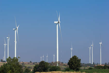 wind turbine power generator farmの写真素材