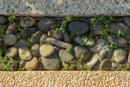 The background of the stone pile, the concept of nature