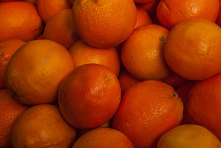 Close-up photos of mandarin orange from the garden Suitable for making background images