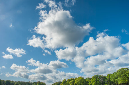 beautiful blue sky with clouds background.Sky clouds. Sky with clouds weather nature cloud blue.