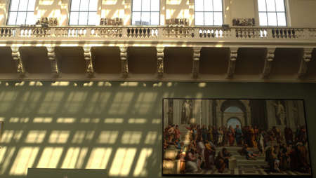 LONDON UK - Apr 21, 2019 - Victoria and Albert Museum. V&A Museum is the world's largest museum of decorative and design arts in South Kensington, London, England, United Kingdom.のeditorial素材