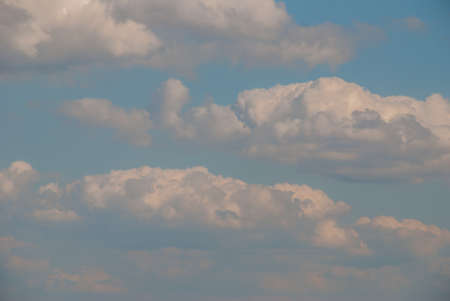 Bright blue sky on a good day, resting on a holiday after a busy working day. Suitable for making background images.の写真素材