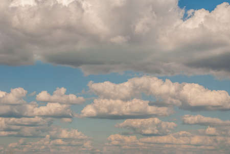 Bright blue sky on a good day, resting on a holiday after a busy working day. Suitable for making background images.の写真素材
