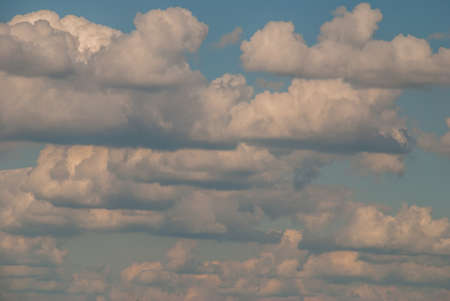 Bright blue sky on a good day, resting on a holiday after a busy working day. Suitable for making background images.の写真素材