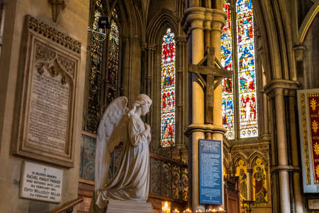 London - 23 Mar 2019 - The nave of St Mary Abbot's church on Kensington High Street.のeditorial素材
