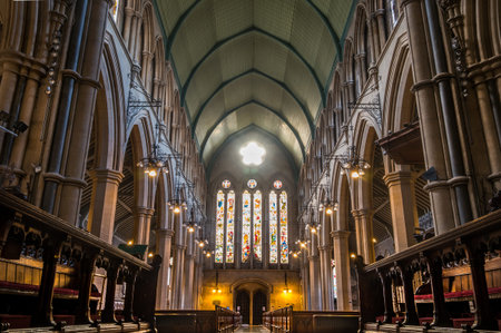 London - 23 Mar 2019 - The interior of St Mary Abbot's church on Kensington High Street.