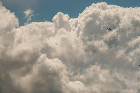 Dramatic sky with stormy clouds, Beautiful cloudy sky.