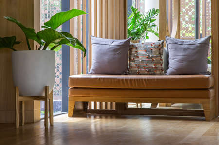 Cozy space for living room. Relaxing space in condominuim common area.のeditorial素材