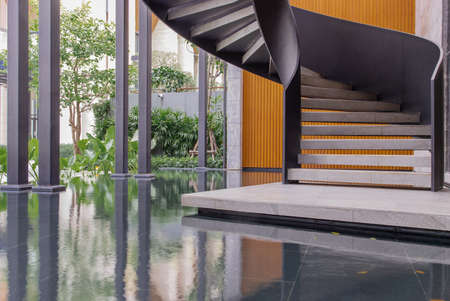 Cozy space for living room. Relaxing space in condominuim common area.のeditorial素材