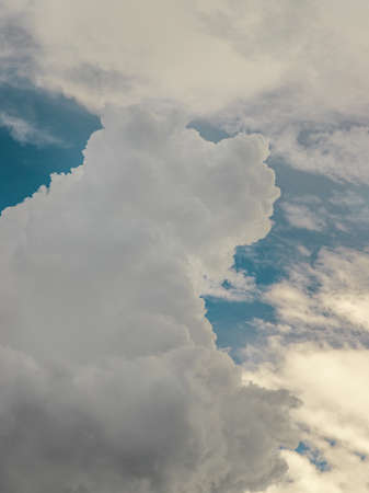 Dramatic sky with clouds background. Beautiful sky clouds, Sky with clouds weather nature cloud blue. Inspirational concept.の写真素材