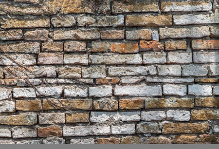Empty Old Brick Wall Texture. Background of the old red brick walls. Rustic style, Copy Space.
