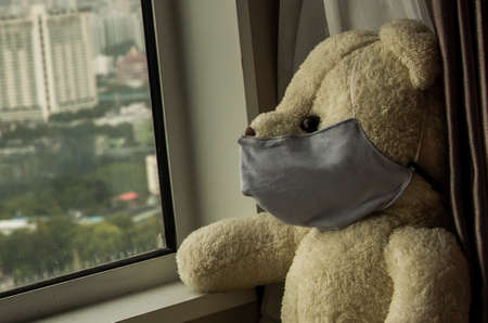 Bangkok downtown cityscape with skyscrapers at evening give the city a modern style. No focus, specifically.の写真素材