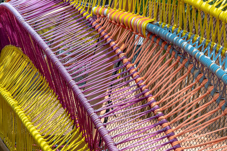 Braided colorful ropes, Soft and flexible rope suitable for outdoor use. Beautiful cotton rope woven...