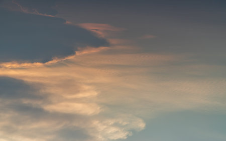 Beautiful sunset sky above clouds with dramatic light, Beautiful blazing sunset landscape, Horizon....