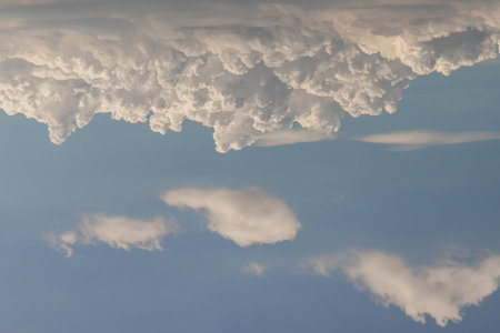 Beautiful blue sky with clouds background.Sky clouds, Sky with clouds weather nature cloud blue....