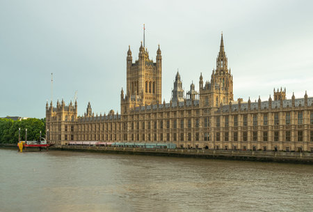 London, UK - May 31, 2025 - Palace of Westminster (the Houses of Parliament) It serves as the...