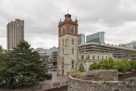 London, UK - Aug 18, 2025 - St Giles Without Cripplegate is indeed situated within the Barbican...