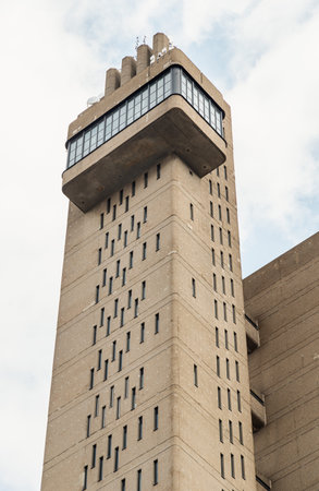 London, UK - Aug 23, 2025 - a tall, concrete building known as Trellick Tower is indeed recognized...