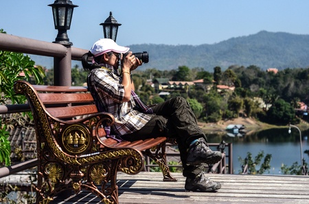 take a photoのeditorial素材