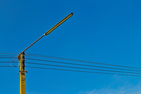 Electricity postの写真素材