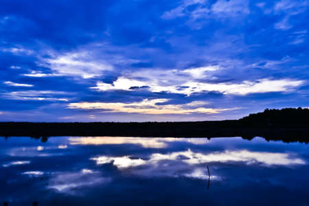 Water and skyの写真素材