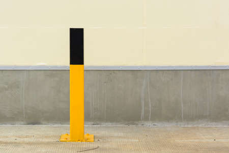 Traffic pole in parkingの写真素材