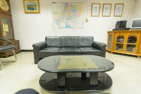 Conference table and chairs in meeting room in kyoritsu kiden fuji (thailand) company Limited Location Amata Nakorn Industrial Estate. T. Don Hua Loh, Muang Chon Buri, Chon Buri, Thailand, taken on August 25, 2016のeditorial素材