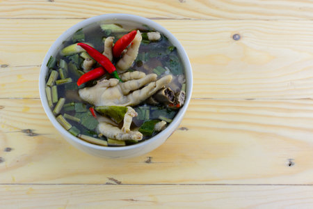 The Spicy Chicken Feet Soup. Called Super Teen Kai