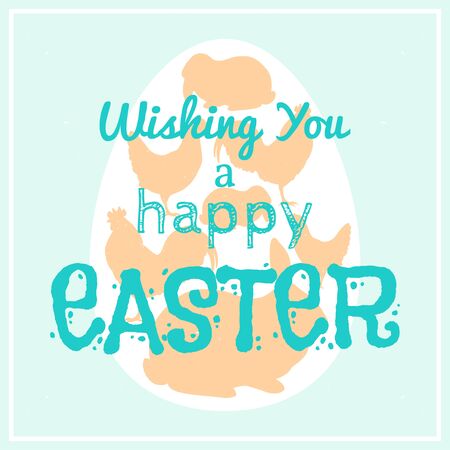 Happy Easter illustration.のイラスト素材