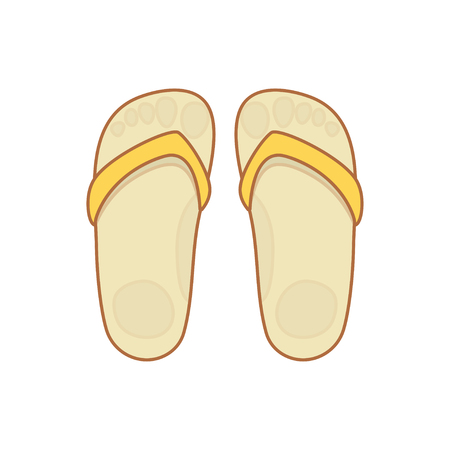 Flip-flops isolated on a white background.のイラスト素材