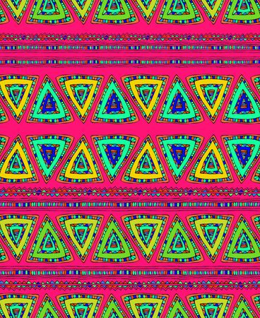 Ethnic perfect graphical ornament pattern. Geometrical texture made in vector. Unique background for invitations, cards, websites any other kind of design, birthday.のイラスト素材