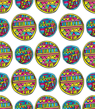 Ethnic perfect graphical ornament pattern. Geometrical texture made in vector. Unique background for invitations, cards, websites any other kind of design, birthday.のイラスト素材