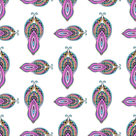 Ethnic perfect graphical ornament pattern. Geometrical texture made in vector. Unique background for invitations, cards, websites any other kind of design, birthday.のイラスト素材