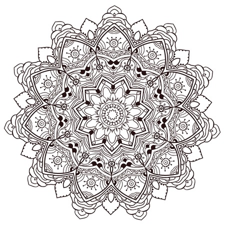 Hand drawn greeting card ornament illustration concept. Lace pattern design. Vector decorative banner of card or invitation design Vintage traditional, Islam, arabic, indian, ottoman motifs, elements.のイラスト素材