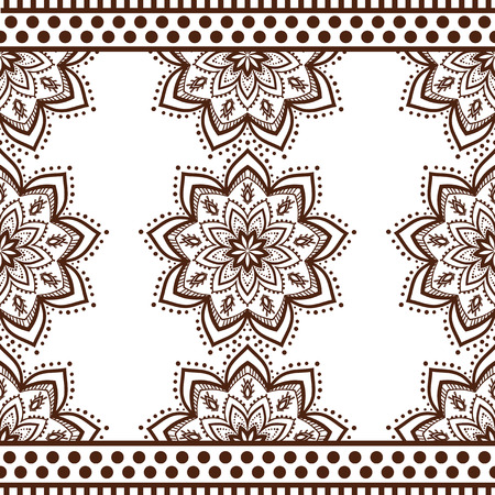 Hand drawn greeting card ornament illustration concept. Lace pattern design. Vector decorative banner of card or invitation design Vintage traditional, Islam, arabic, indian, ottoman motifs, elements.のイラスト素材
