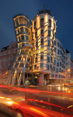 Dancing house in Prague  - Czech Republicのeditorial素材