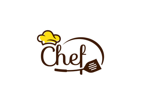 Chef logo design vector template. Initial letter CH logo design.のイラスト素材